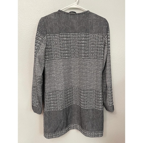 H&M Collarless Open Front Gray Jacket Women’s Size US 4 NEW WITH TAGS - Picture 8 of 9